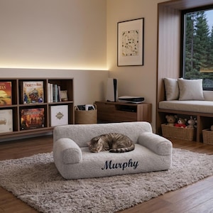 Kompakt kattsoffa | Djursoffa för litet utrymme | Loungemöbler för små kattungar