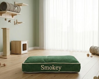 Orthopedic Velvet Dog Bed | Personalized Joint Support Pet Bed | Ergonomic Cotton Dog Mattress | Washable Luxury Bed