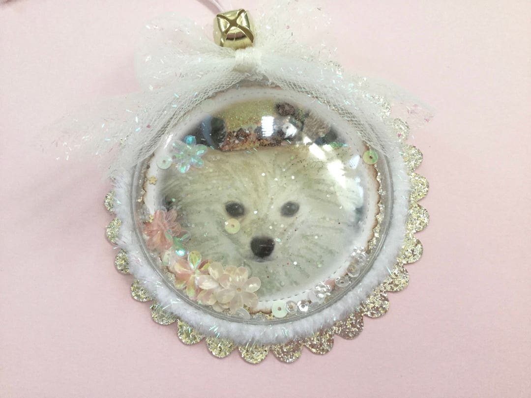 Personalized Puppy Love Ornament, Custom Decorative Ornament, Handmade