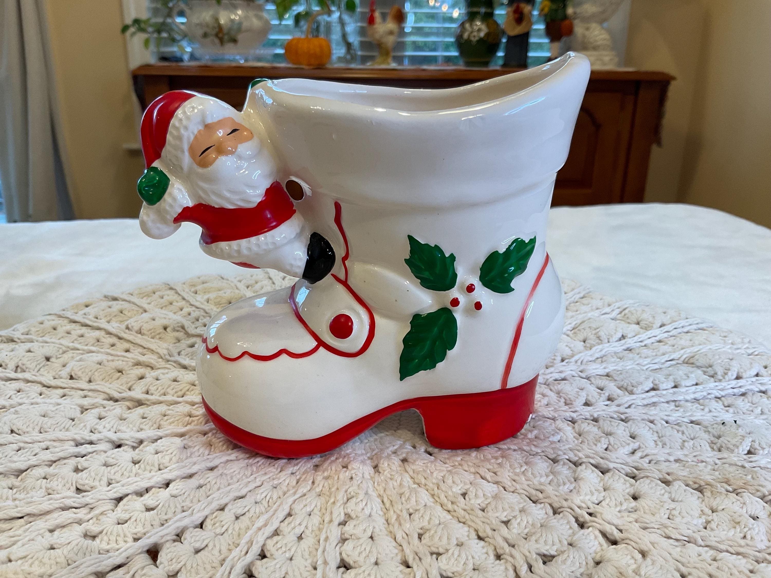 Vintage Japan Christmas Planter - Etsy