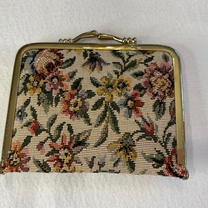 Vintage Tapestry Kiss Closure Purse Sewing Kit, Handbag Accessories, Flat Small Sewing Kit
