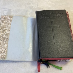 Vintage Saint Joseph Daily Missal 1957, The Offical Prayer of The Catholic Church Revised Edition, Collecting Vintage Bibles