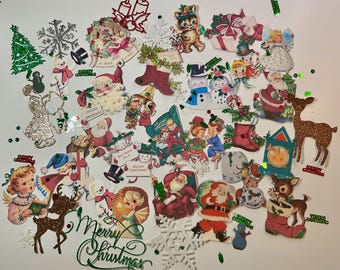 Christmas Ephemera Pack, Vintage Style, Scrapbooking , Card Making , Junk Journal, Christmas Gift Tags