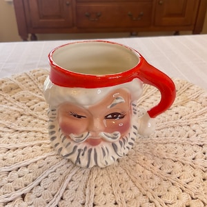 Rare Vintage Santa Mug - Etsy