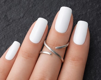 Arthritis Finger Splint Adjustable | Silver S Shape Ring Support | Finger Joint Pain Relief | Minimal Hand Therapy Ring