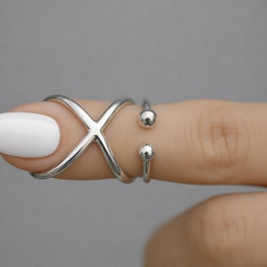 Arthritis finger splint for bcnding sideways lateral deviation sterling silver 925, brass or copper ring for Ehlers Danols, EDS