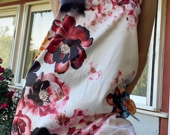 Mini abito floreale Y2K con dettaglio di fiori 3D
