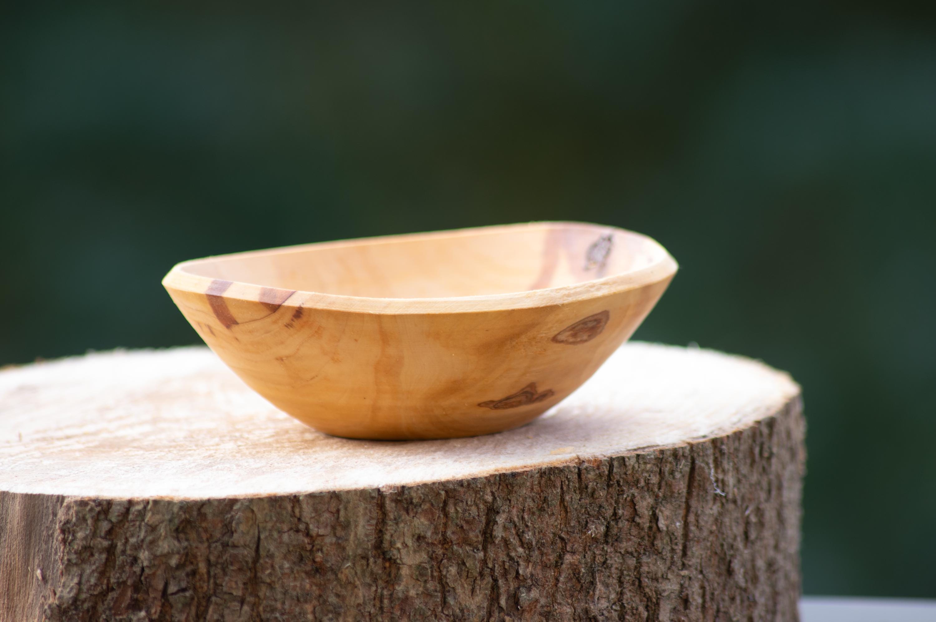 手回し小さめ梨木ボウル：素朴な食器、ナチュラル - Etsy 日本