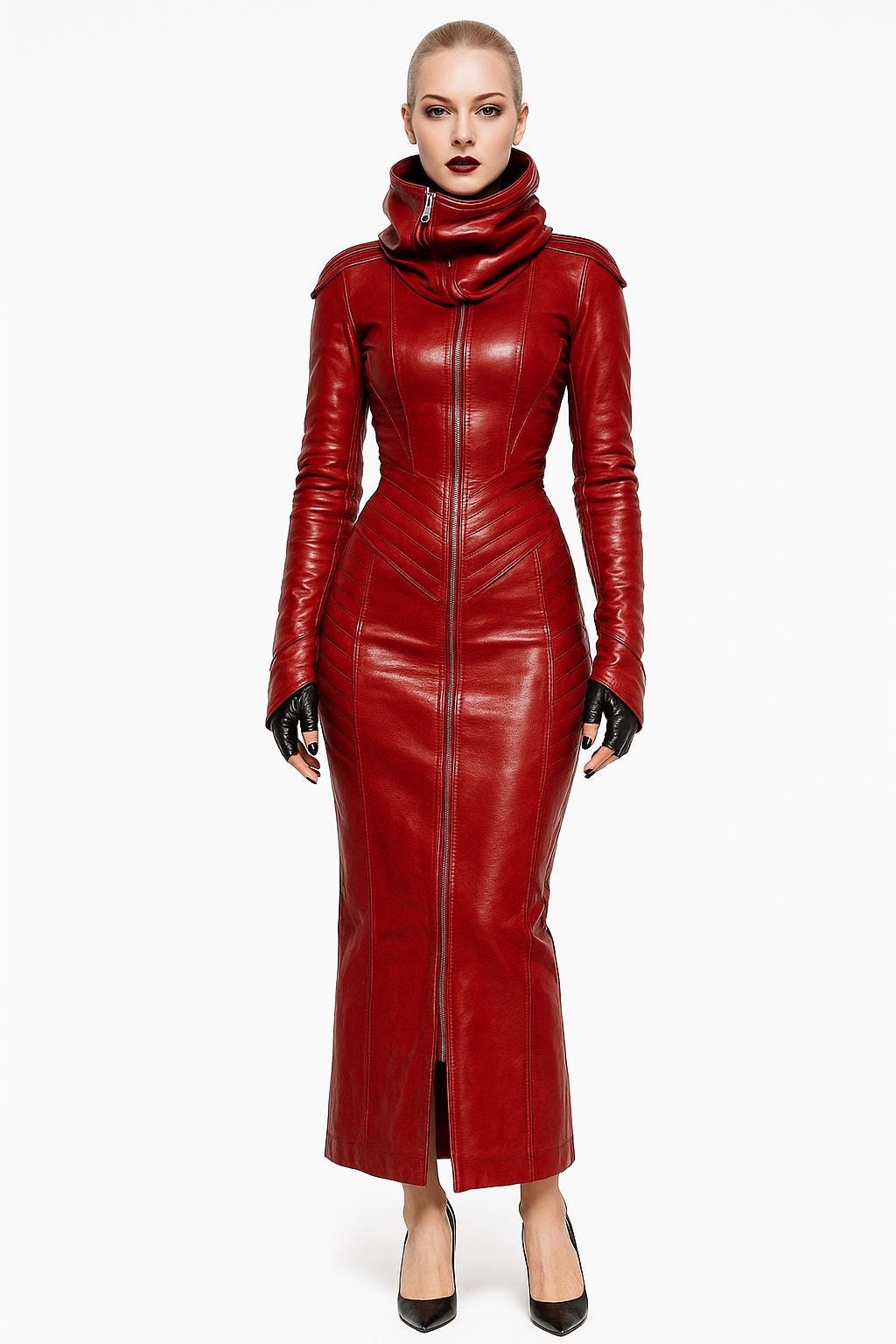 Quilted Leather Dress - Etsy