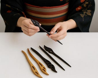 Hanfu Hair Accessories, Elegant Japanese Chinese Hair Clip for Women
