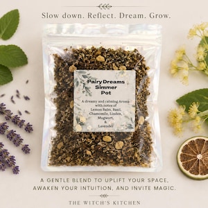 Fairy Dreams Simmer Pot, Spell, Reiki Crystal Aromatherapy, Invigorating Fragrance,