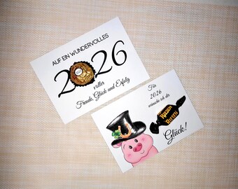 New Year's Eve Print Template New Year's Greeting 2026 New Year's Eve Table Decoration New Year's Eve Good Luck for 2026