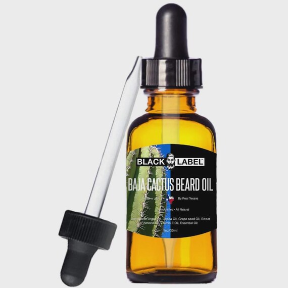 Baja Cactus Blacklabel Beard Oil, All natural, Conditioner, Moisturizer,  Beard care, Moustache