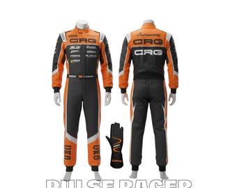 Traje y guantes personalizados CRG para karting, conjunto de carreras estilo F1
