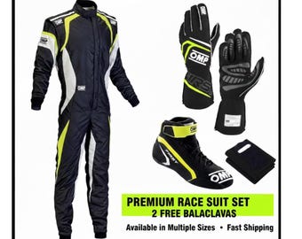 OMP Kart Racing Suit 2026 Level 2 Go Kart Outfit Erwachsene Kinder Custom