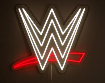 Wrestling Room Neon Sign – WWE Inspired LED Wall Light for Game Room, Bedroom & Man Cave | Cool Gift for Wrestling Fans Streamers