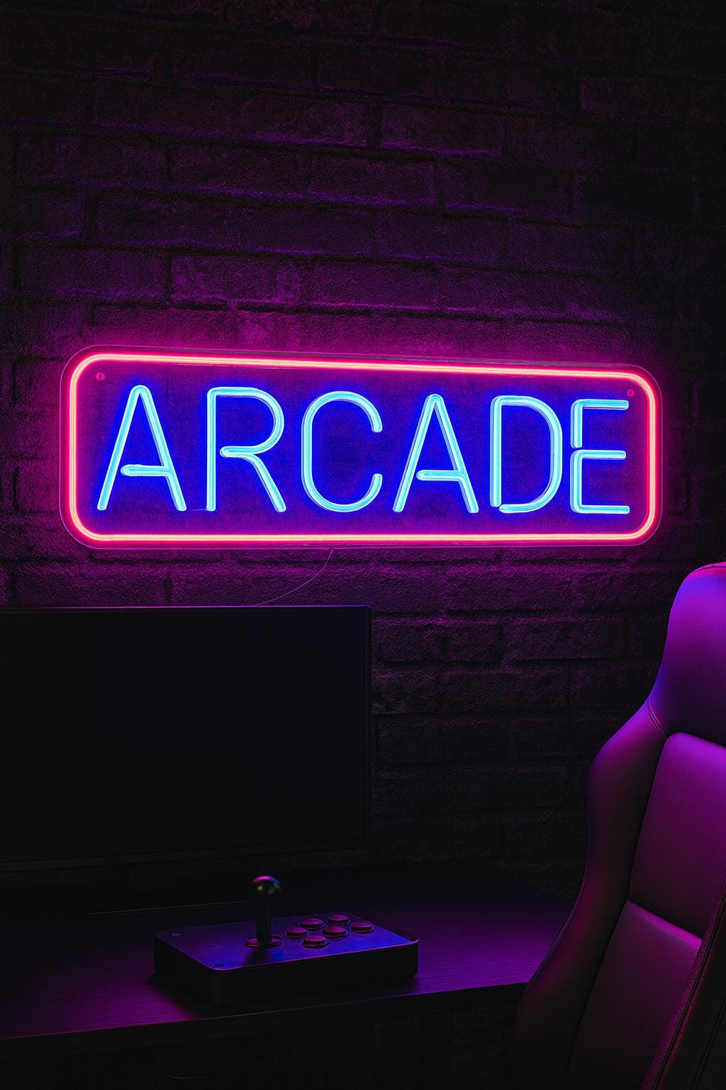 Arcade Neon Sign – LED Neon Wall Sign for Game Room, Retro Arcade Neon ...
