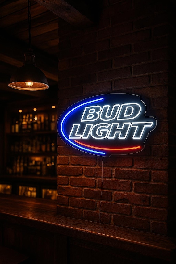 Bud Light Neon Sign for Bar – Premium LED Beer Sign for American