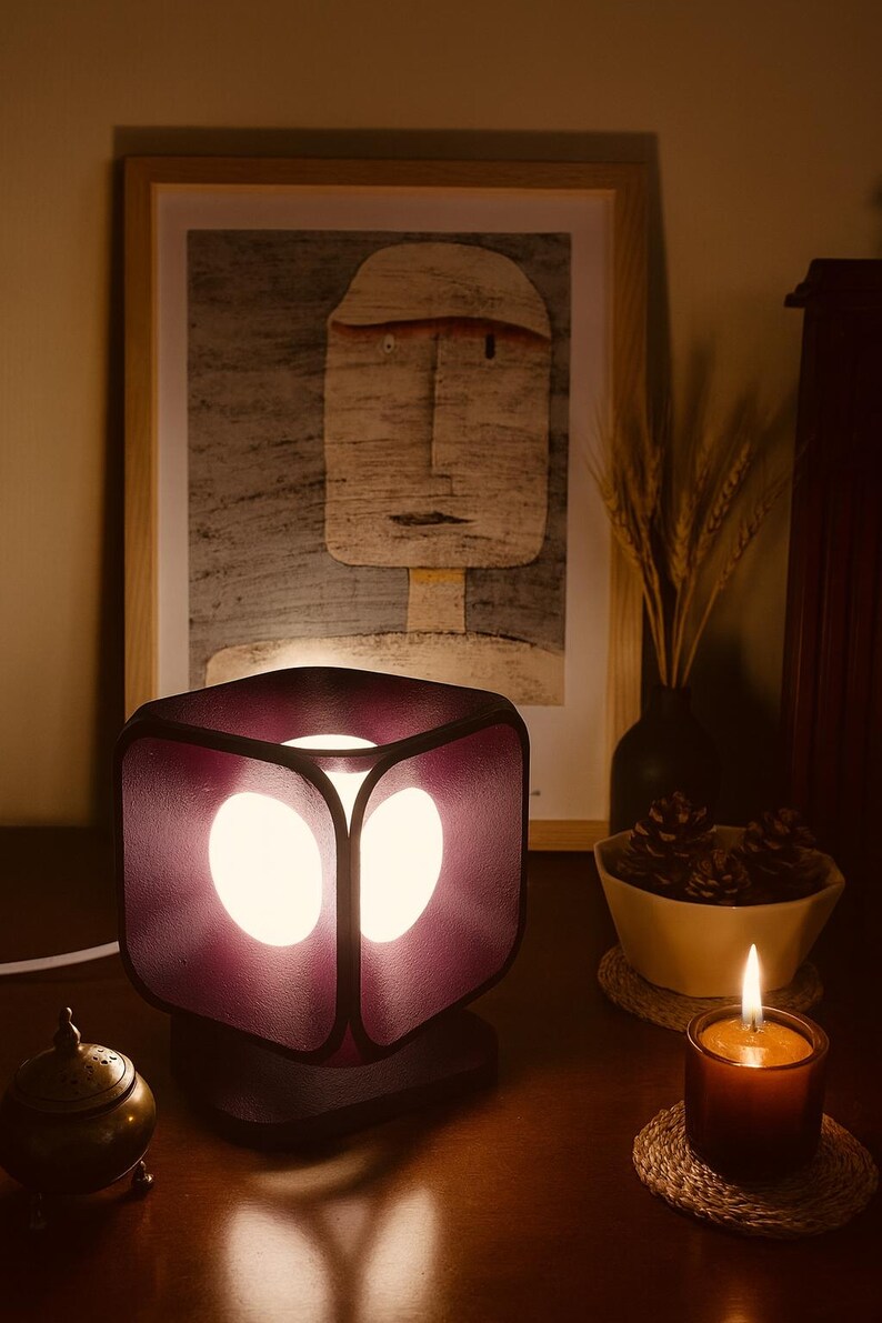 Sculptural Table Lamp: Minimalist Geometric Abstract Lighting - Etsy