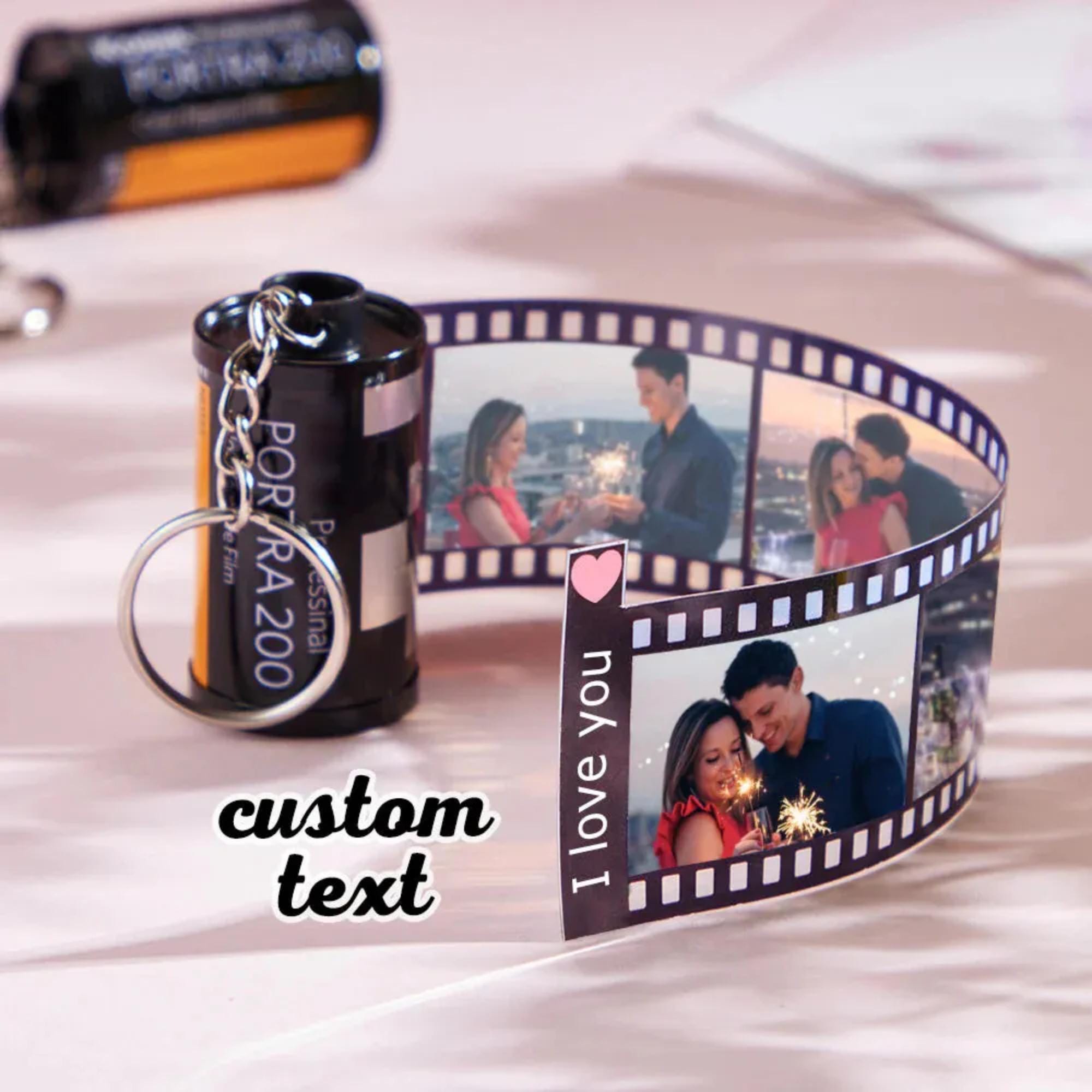 Custom Film Roll Keychain With Photos – Personalized Keepsake Gift ...