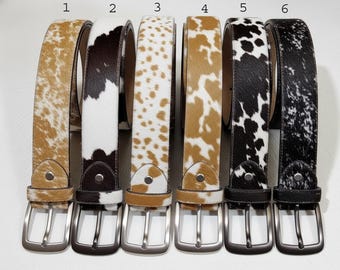 Natural Cowhide Leather Belts-Handmade Belts-Cowhide Belt for Men-