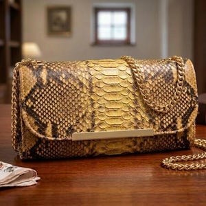 Python Natural Wallets | Handmade Real Skin Clutchs | Limited Purse
