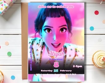 K-pop Demon Hunters Birthday Party Video Invitation: With Sound, Digital Download, Canva Editable