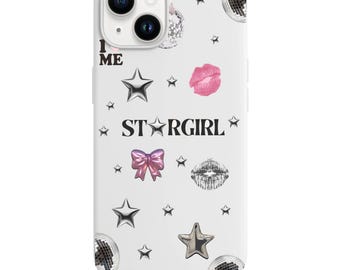 Star Girl Phone Case Disco Ball Glam Launch Cover Girly iPhone Case Chic Pop Style Design