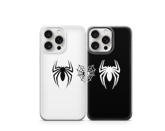 Spider Couple Phone Case Set, Minimalist Matching Cases