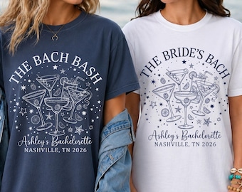 Custom Bachelorette Party Shirt, The Bach Bash Girls Trip Tees, Bridesmaid Club Shirts
