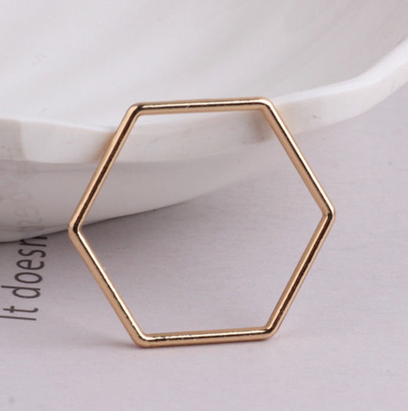 4pcs-1.25 gold tone diamond shape earring loop diamond earring connector-more styles