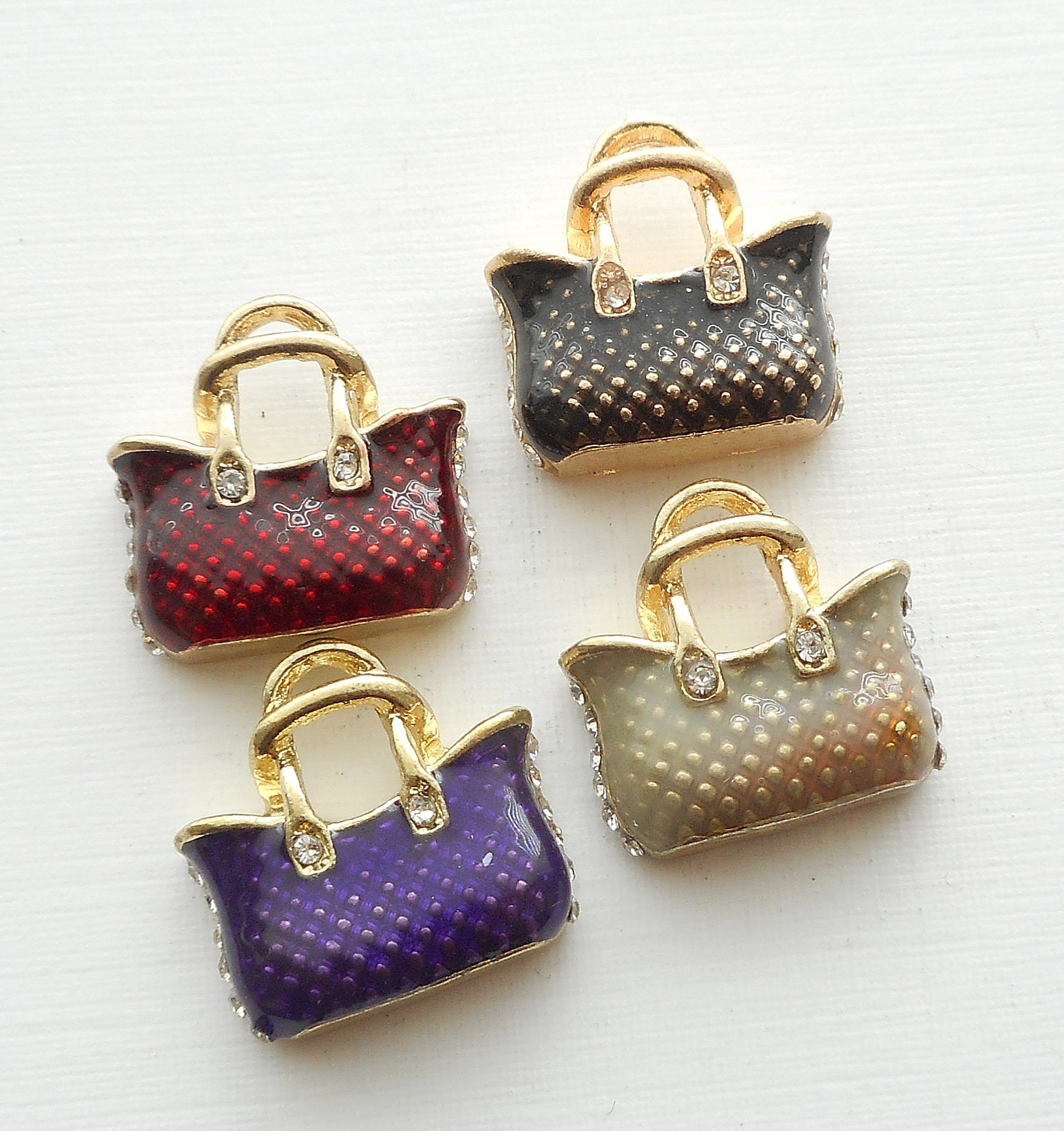 Louis Vuitton, Enamel Looping Key Chain Bag Charm. - Unique Designer Pieces