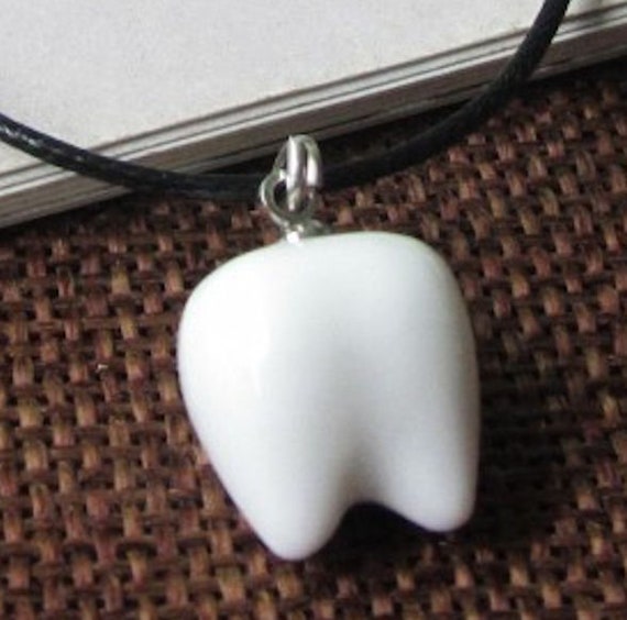 2pcs Tooth Clip on Charm Tooth Fairy Charms for Diy Jewelry or Bag Pendant