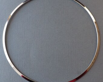 DIY choker-nickel free-silver alloy metal choker with closure