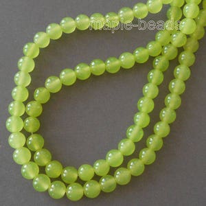 7" length-6mm Brazilian Olive  Green Agate gemstone  beads for Jewelry making, Bracelet Beads Set
