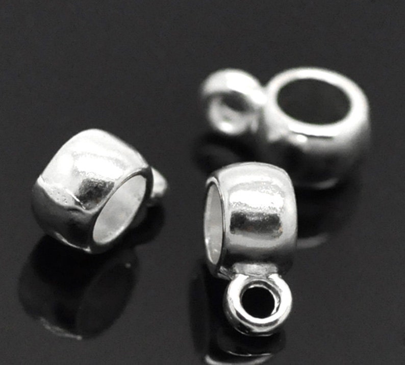 10pcssmall Charm Bail Gold Tone Small Charm Bailsilver Etsy