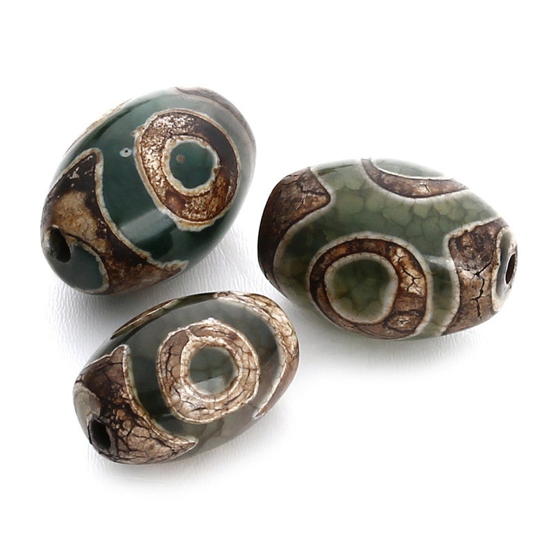 6pcs-12mmX7mm Tibetan Natural veins Agate gemstone barrel beads