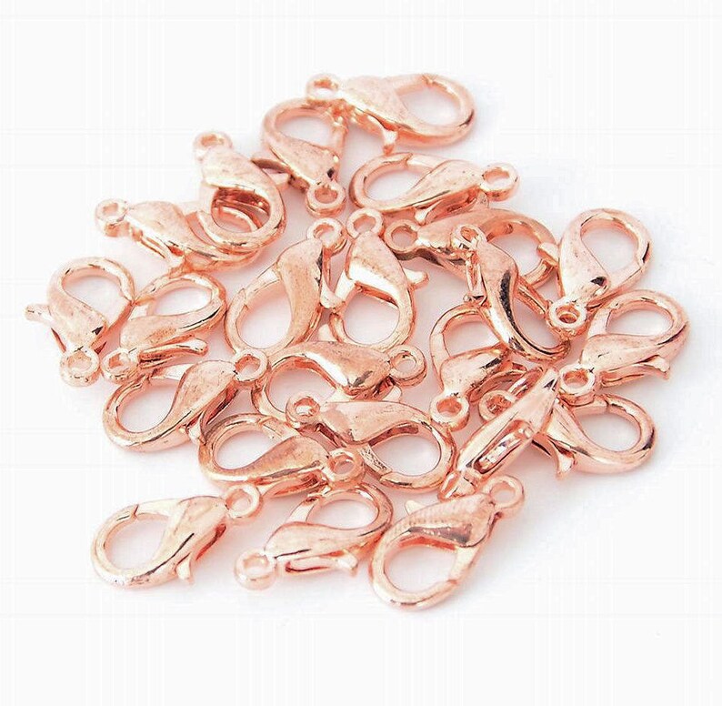 16pcs14mm red Copper tone Lobster claspmore colors Etsy