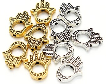 6 Stück-15mmX13mm Hamsa Hand Perlen Rahmen, Fatima Hand Perlen-wählen Sie die Farbe