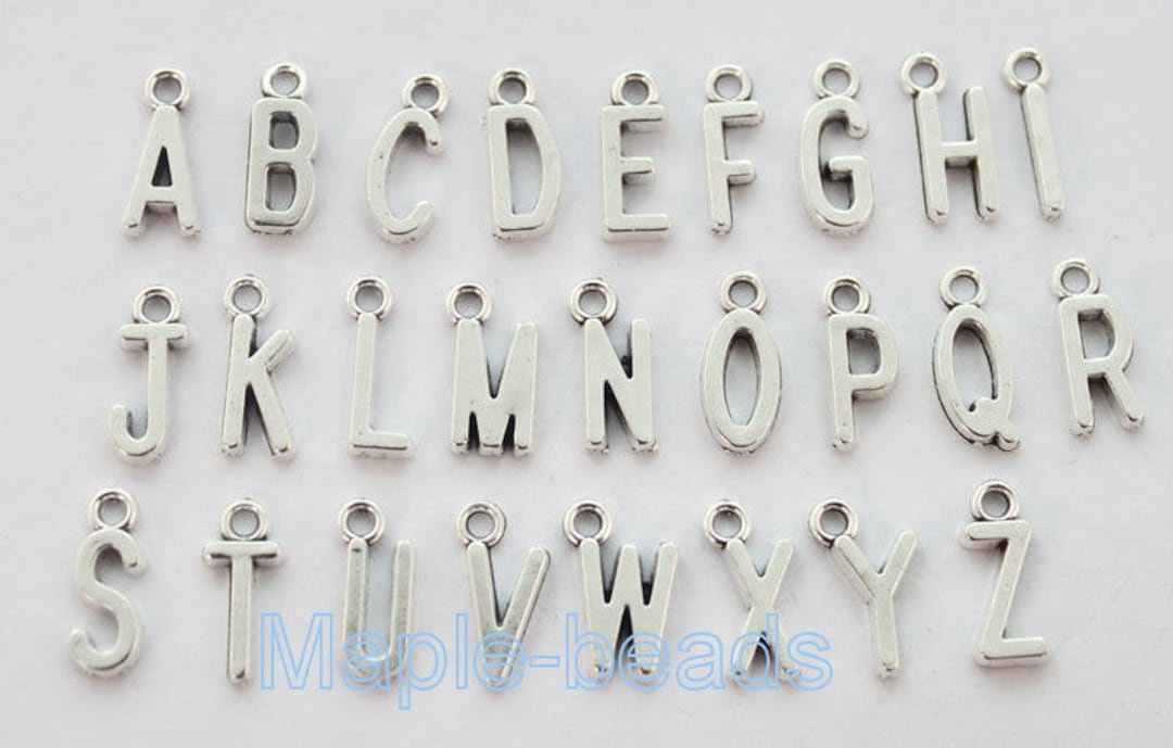 26 Alphabet Letters Set1 Loop 26 Letters Setgold Etsy