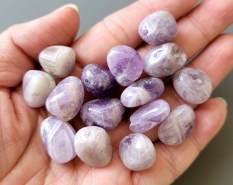 7pcs-Natural Untreated Amethyst gemstone nuggets beads 15mmX12mmX10mm