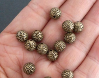 Antique Silver European Beads, 14x14mm Tibetan Style Alloy Spacer Beads DIY Bracelets Nautical Jewelry