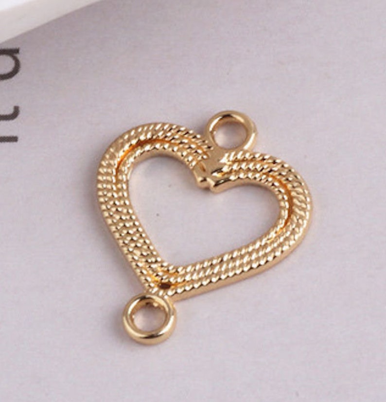4pcs-1.25 gold tone diamond shape earring loop diamond earring connector-more styles