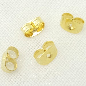 20pcs, 10pairs-gold tone Earring back stoppers, Ear nuts, earring findings, silver tone available