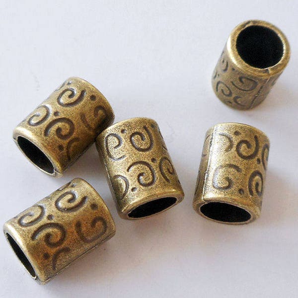 Brass Tube Beads Etsy