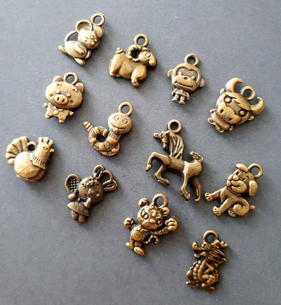 12pcs/bag Chinese Dragon Charms For Jewelry Making Handmade Jewelry Craft  Findings DIY Jewelry Components