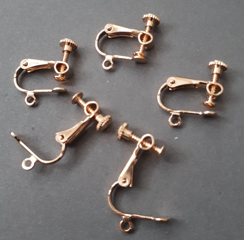 6pcs 3 Pairssilver Screw in Clip Earring Findings Screw Back Etsy