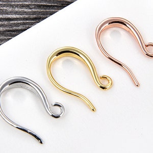 10 Stück, 5 Paare-15mmX10mm Ohrdraht, französische Ohrring Haken-wählen Sie die Farbe