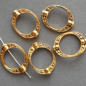 8pcs-18mmX14mm gold tone oval beads Frame-oval frame spacer beads-silver tone available