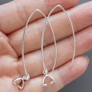Oxidised Sterling Silver Earring Hooks Ear Wires Handmade Artisan Bold  Tumbleweed 1/5/15 Pairs 